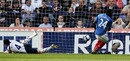 Aruna Dindane turns to celebrate after scoring