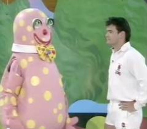 WILL CARLING AND MR BLOBBY