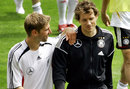 Thomas Hitzlsperger and Jens Lehmann at Germany training