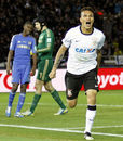 Paolo Guerrero celebrates after scoring