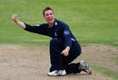 James Kirtley celebrates taking a wicket