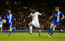 Emmanuel Adebayor expertly controls and finishes for Spurs' third goal