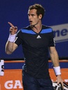 Andy Murray reacts to his win