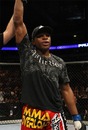 Paul Daley gets his arm raised after beating Martin Kampmann