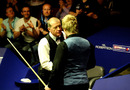 Neil Robertson overwhelmed Steve Davis to seal a place in the semi-final