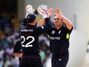 Michael Yardy celebrates a wicket 
