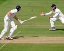 Anthony Ireland takes a catch from Daniel Evans