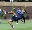 Florent Malouda attempts on overhead kick