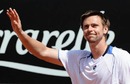 Robin Soderling is a happy man after winning his match