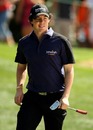 Rory McIlroy flashes a smile