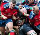 Munster's Dave Kilcoyne carries forward in the rolling maul