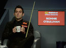 Ronnie O'Sullivan enjoys a cup of tea during his semi-final