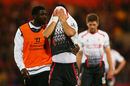 Liverpool players were inconsolable as they left the pitch