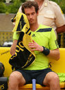 Andy Murray shows his emotion during his Madrid Open defeat to Santiago Giraldo