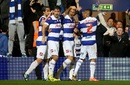 Queens Park Rangers players celebrate their goal