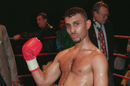 Prince Naseem Hamed poses after defeating Armando Castro in four rounds