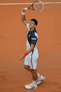 Novak Djokovic celebrates his win