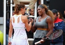 Serena Williams reached the third round of the Italian Open after beating Andrea Petkovic 6-2 6-2