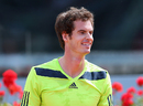 Andy Murray smiles in his match against Jurgen Melzer
