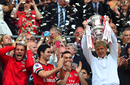 Arsene Wenger lifts the FA Cup