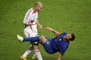 Zinedine Zidane headbutts Marco Materazzi