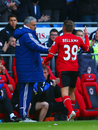 Jose Mourinho congratulates Craig Bellamy 