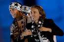 Gareth Bale and Luka Modric celebrate Real Madrid's Champions League final victory