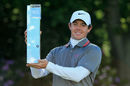 Rory McIlroy lifts the BMW PGA Championship trophy
