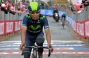 Nairo Quintana crosses the finish line to win the 16th stage of the Giro d'Italia