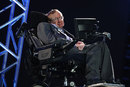 Professor Stephen Hawking speaks during the Opening Ceremony of the London 2012 Paralympics
