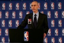 NBA commissioner Adam Silver speaks to the press