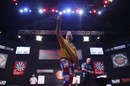 Peter Wright celebrates his win over Phil Taylor