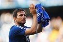 Frank Lampard applauds the Chelsea fans