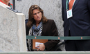 Amelie Mauresmo watches on at the French Open