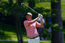 Justin Rose fires his second shot on the second hole at the Memorial Tournament