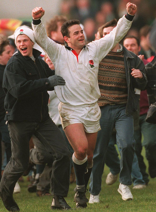 Will Carling savours England's Grand Slam triumph in 1995