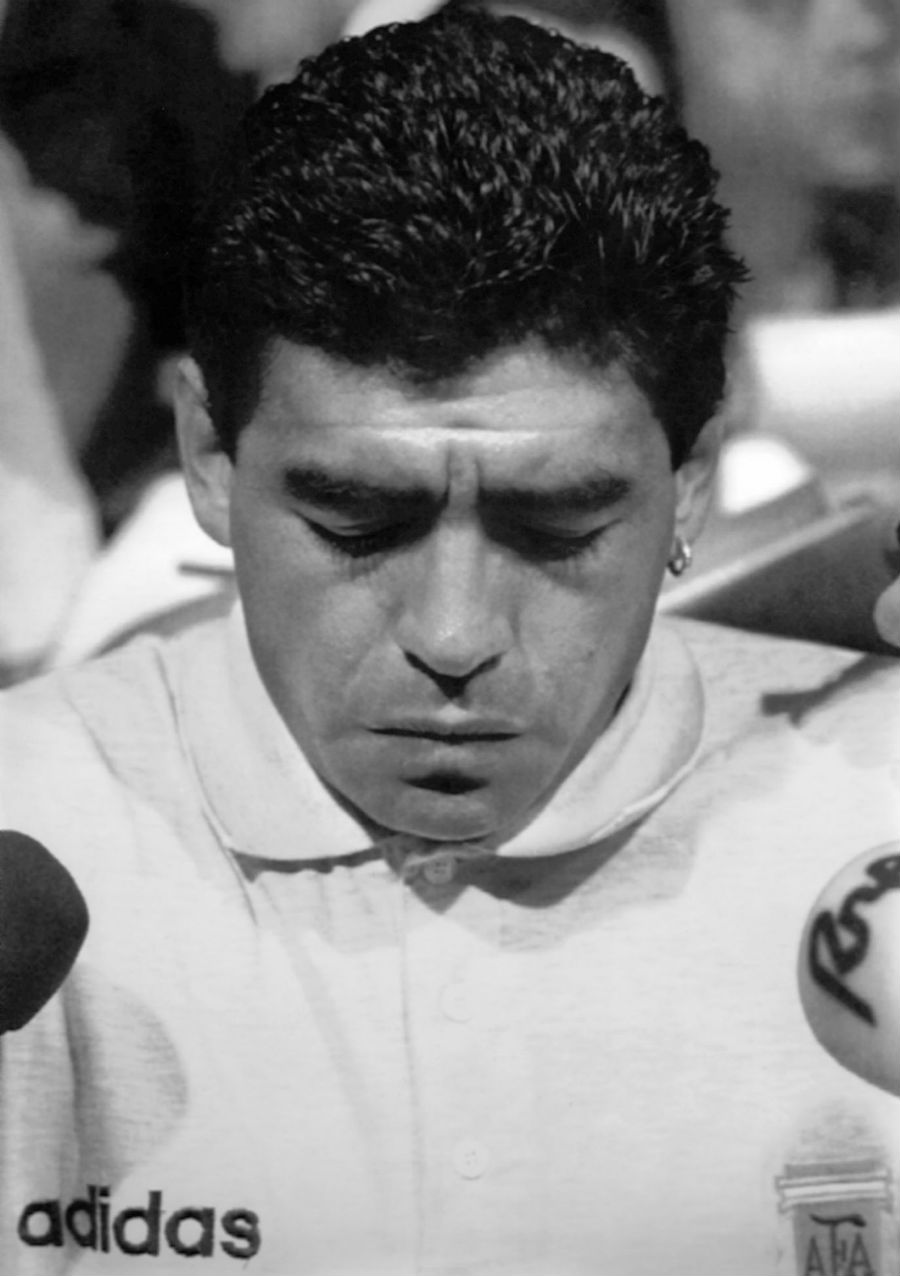 Diego Maradona was sent home from USA 94 after testing positive for drug use