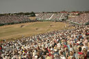 Spectators watch the final hole of the Open Championship