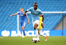 Seko Fofana strides on for Manchester City against Chelsea in an Under-21s Premier League match