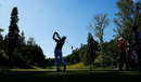 Peter Whiteford tees off during the third round of the Russian Open