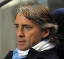 Manchester City manager Roberto Mancini pictured ahead of the Carling Cup semi-final