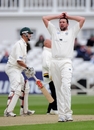 Steve Harmison seemed to have shaken off the stiffness in his back in his second spell, but still went wicketless