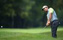 Francesco Molinari plays a shot during the first round of the Italian Open