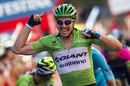 John Degenkolb celebrates winning his third stage at the Tour of Spain