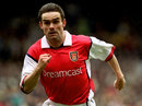 Marc Overmars in action for Arsenal