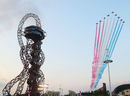 The Olympic Park gets a flyover from the Red Arrows ahead of the Invictus Games