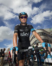 Chris Froome prepares to race in the 18th stage of 'La Vuelta' Tour of Spain
