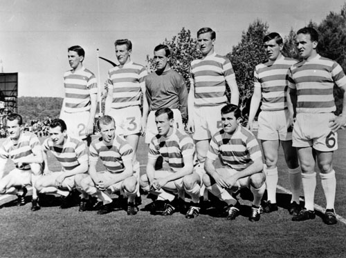 Celtic prepare for the 1967 European Cup final