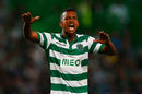 Nani marshals his Sporting Lisbon team-mates