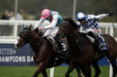Noble Mission (left) followed in the footsteps of older brother Frankel by winning the Champion Stakes at Ascot